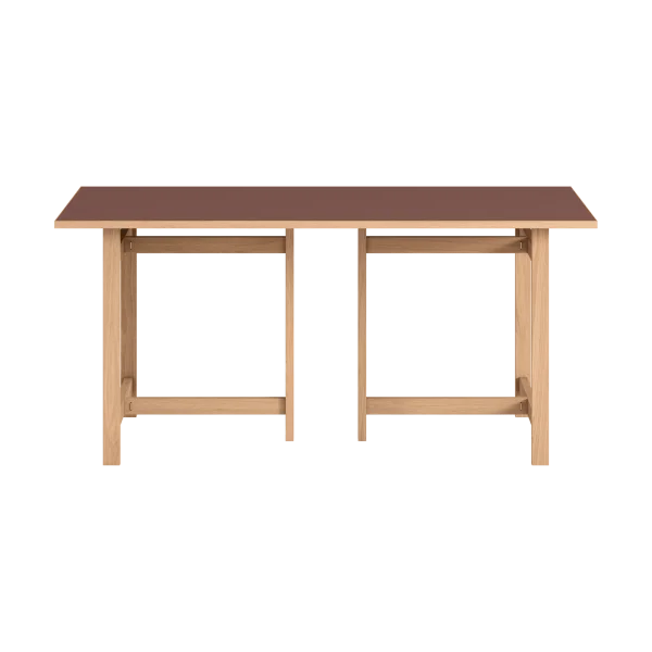 MOEBE Table à manger rectangulaire Moebe Burgundy, 160x90 cm