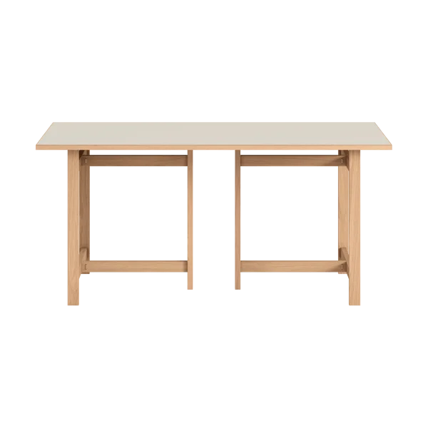 MOEBE Table à manger rectangulaire Moebe Light grey, 160x90 cm