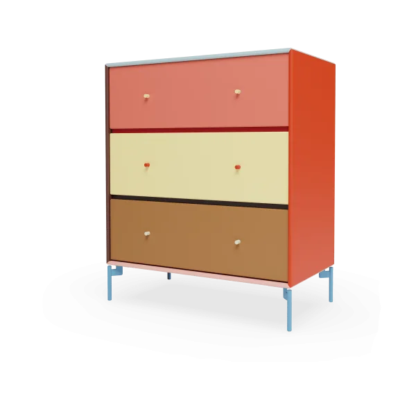 Montana Commode 3 tiroirs Montana x KIMPOP Carry 69,6x82,2x38 cm