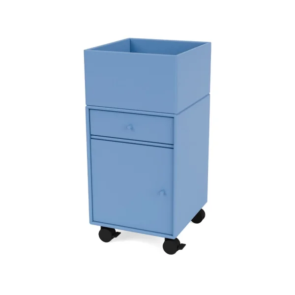 Montana Meuble de rangement à roulettes Runner azure 154