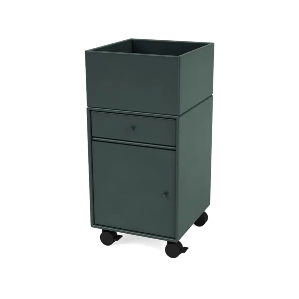 Montana Meuble de rangement à roulettes Runner black jade 163