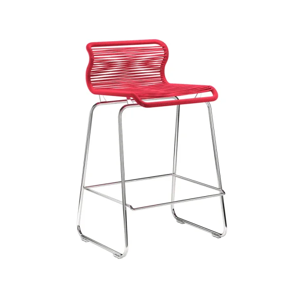 Montana Tabouret de bar Panton One kitchen scarlett, acier inoxydable