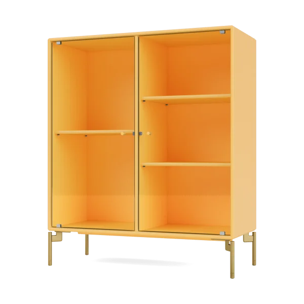 Montana Vitrine Ripple II 69,6x82,2x30 cm Acacia-pieds Brass