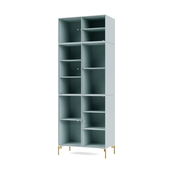 Montana Vitrine Ripple IV 69,6x187,2x38 cm Flint-pieds Brass