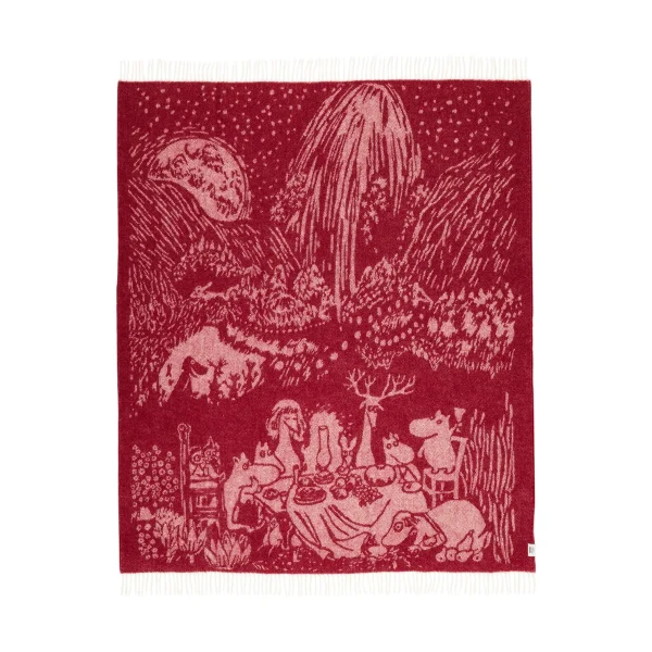 Moomin Arabia Plaid en laine Moomin Festive Moments 130x170 cm