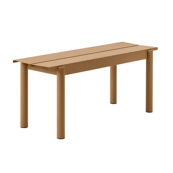 Muuto Banc Linear steel bench 110x34 cm Burnt orange