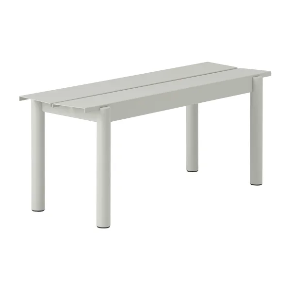 Muuto Banc Linear steel bench 110x34 cm Grey (RAL 7044)