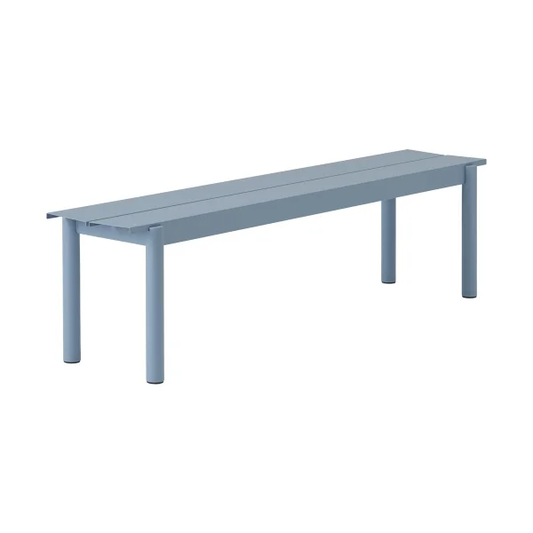 Muuto Banc Linear steel bench 170x34 cm Pale blue