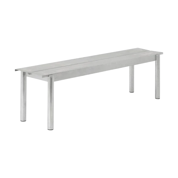 Muuto Banc Linear steel bench 170x34 cm Warm galvanized steel
