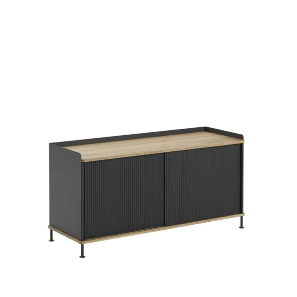 Muuto Buffet Enfold Low Black-Oak-Metal