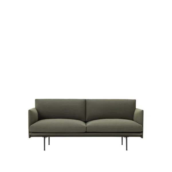 Muuto Canapé Outline 2 places Fiord 961-Green