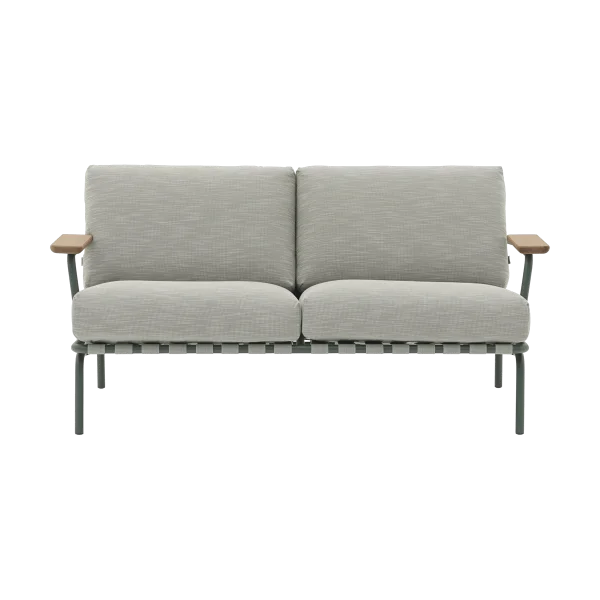 Muuto Canapé Settle 2 places Ribbed Weave 2 Dark green