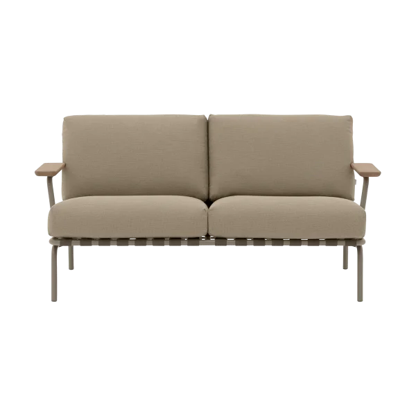 Muuto Canapé Settle 2 places Ribbed Weave 5 Taupe