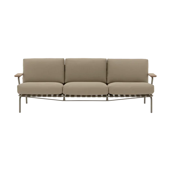 Muuto Canapé Settle 3 places Ribbed Weave 5 Taupe