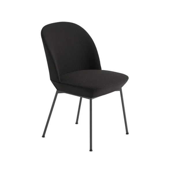 Muuto Chaise d’appoint Oslo revêtement textile Ocean 3-Anthracite black