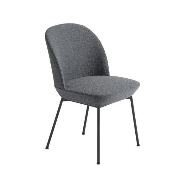 Muuto Chaise d’appoint Oslo revêtement textile Ocean 80-Anthracite black