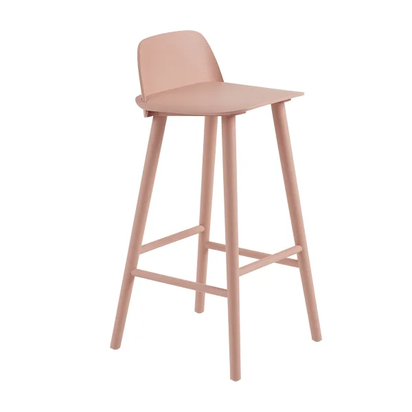 Muuto Chaise de bar Nerd 75 cm Tan rose