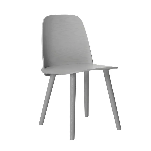 Muuto Chaise de table à manger Nerd gris