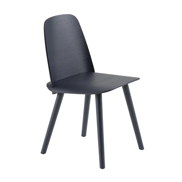 Muuto Chaise de table à manger Nerd Midnight blue