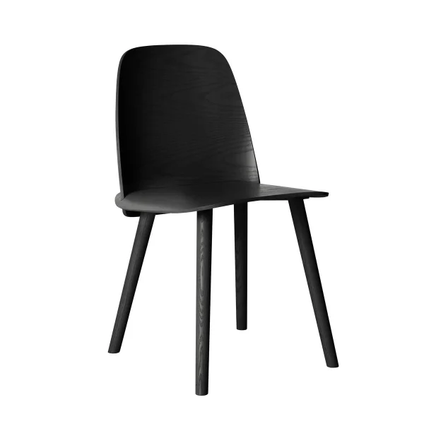 Muuto Chaise de table à manger Nerd noir