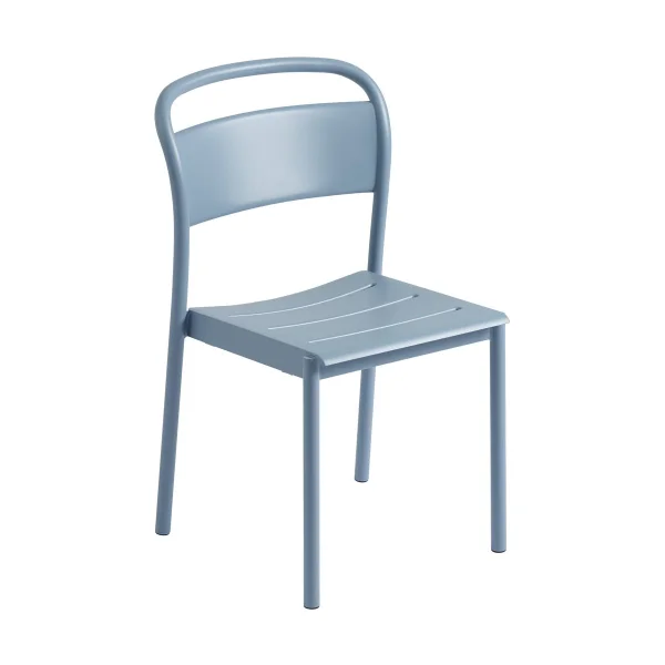 Muuto Chaise Linear steel side chair Pale blue