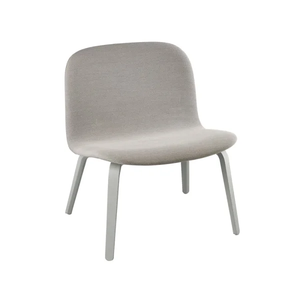 Muuto Chaise lounge recouverte de textile Visu Steelcut trio 133-Grey