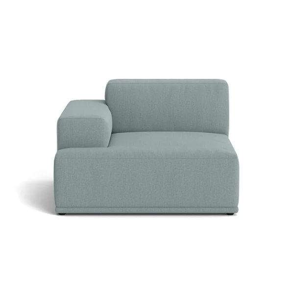 Muuto Connect soft modul Re-wool nº 718 bleu clair Accoudoir gauche (A)