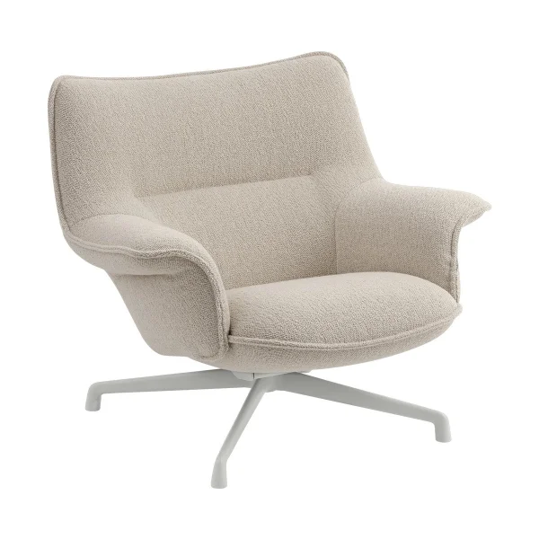 Muuto Fauteuil bas Doze base pivotante Hearth 7-grey