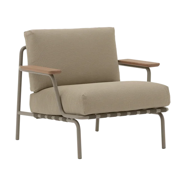 Muuto Fauteuil lounge Settle Lounge Chair Ribbed Weave 5 Taupe