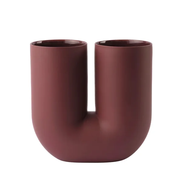 Muuto - Kink Vase H26,3 Deep Rouge
