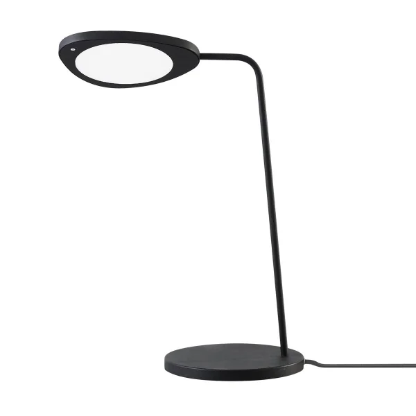 Muuto Lampe de table Leaf blanche Black