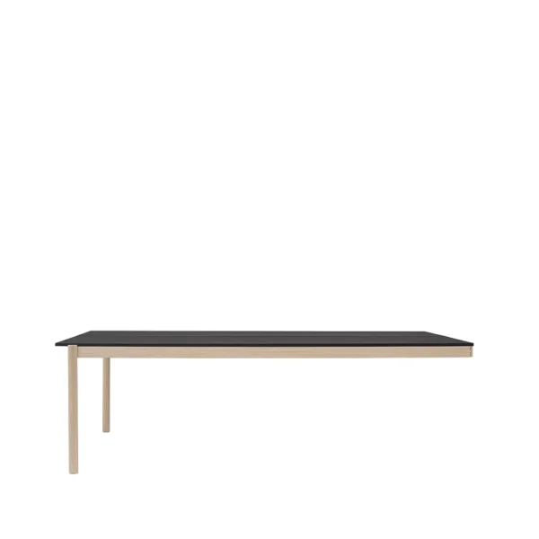 Muuto Module de table Linear System End Module Black-Oak 240x142 cm