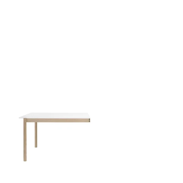 Muuto Module de table Linear System End Module White laminate-Oak 142x120 cm