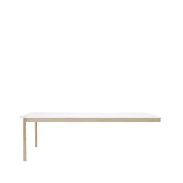 Muuto Module de table Linear System End Module White laminate-Oak 240x142 cm