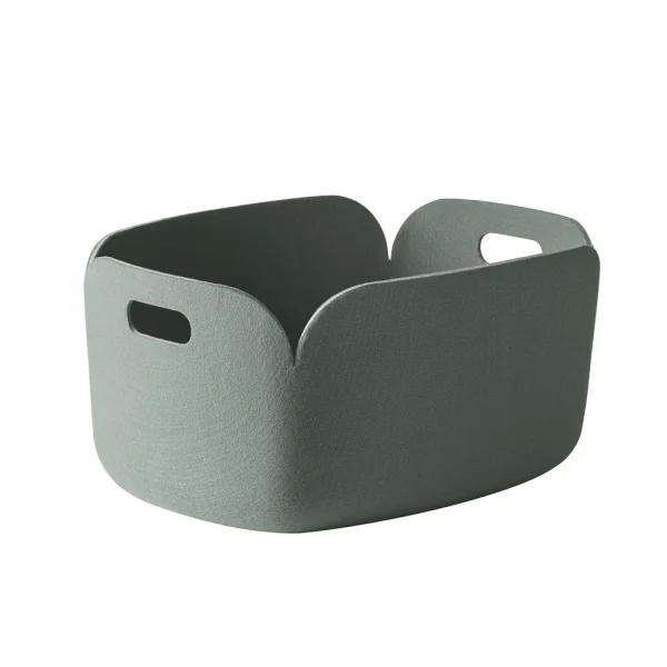 Muuto Panier de rangement Restore dusty green (vert clair)