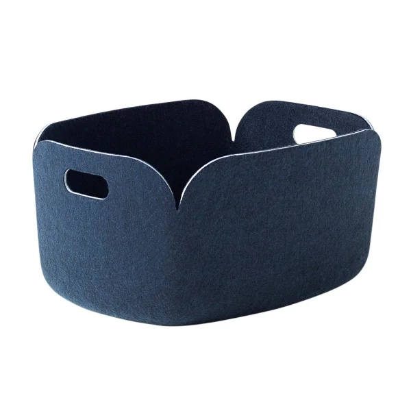 Muuto Panier de rangement Restore midnight blue (bleu)