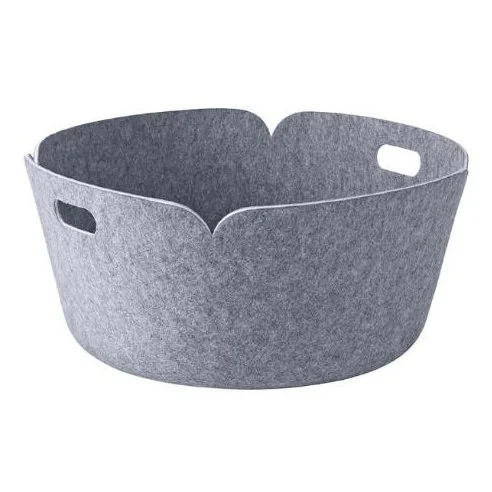 Muuto Panier de rangement Restore, rond gris