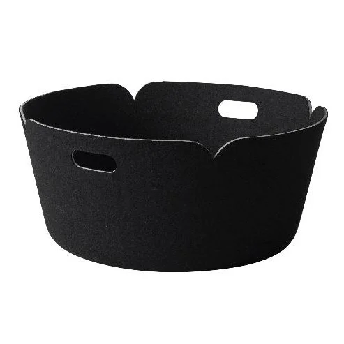Muuto Panier de rangement Restore, rond noir