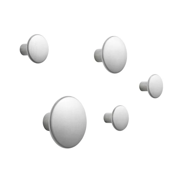 Muuto Patère The Dots métal lot de 5 aluminium
