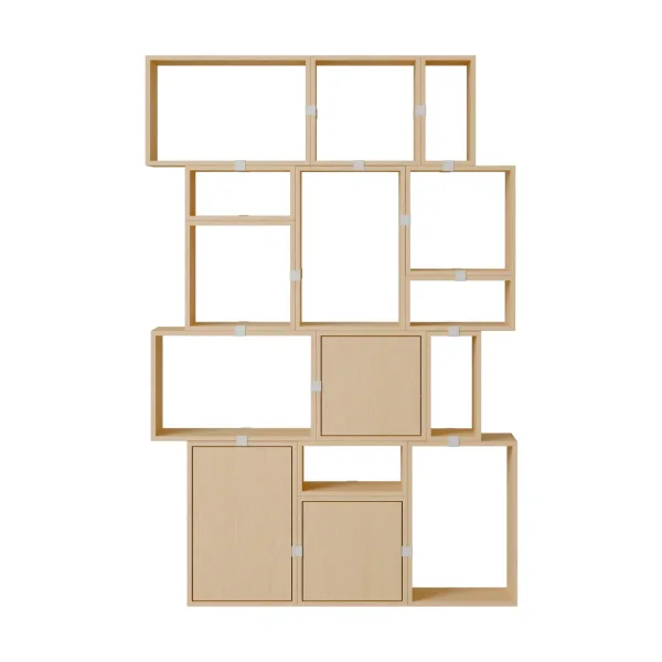 Muuto Système de rangement Stacked bibliothèque configuration 2 Chêne