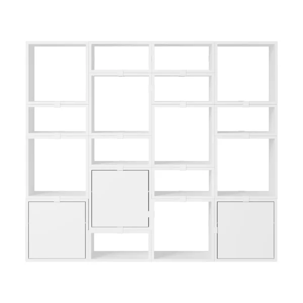 Muuto Système de rangement Stacked bibliothèque configuration 4 White