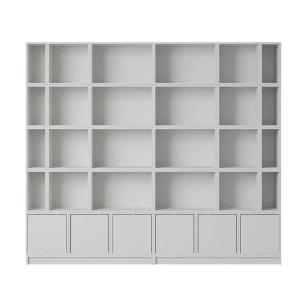 Muuto Système de rangement Stacked Bookcase Configuration 1 Grey