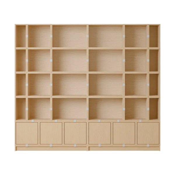 Muuto Système de rangement Stacked Bookcase Configuration 1 Oak