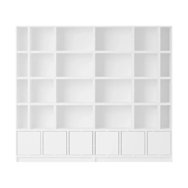 Muuto Système de rangement Stacked Bookcase Configuration 1 White