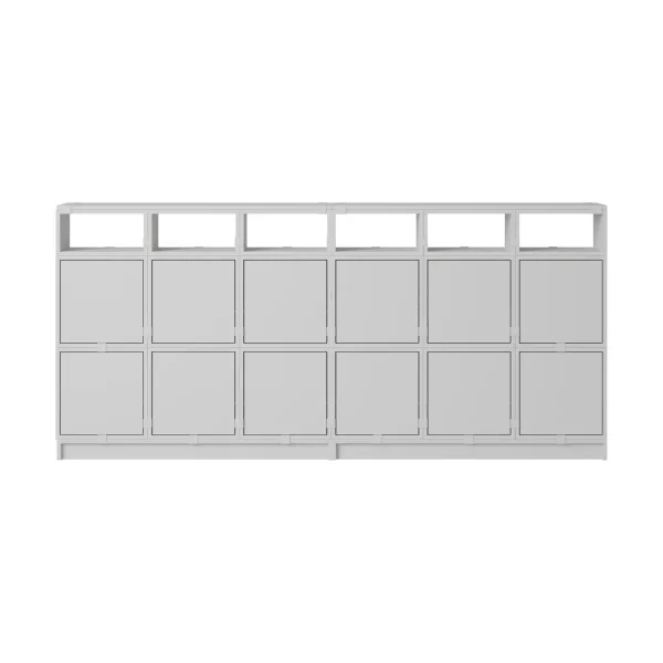 Muuto Système de rangement Stacked buffet configuration 1 Grey