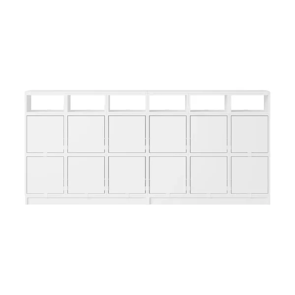 Muuto Système de rangement Stacked buffet configuration 1 White