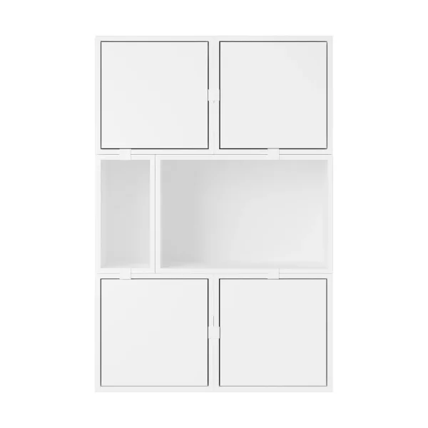 Muuto Système de rangement Stacked buffet configuration 4 White