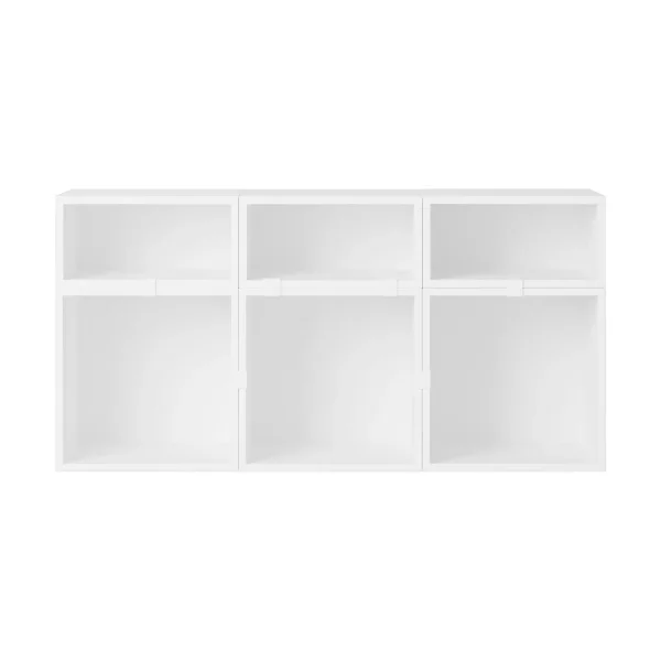 Muuto Système de rangement Stacked buffet configuration 5 White