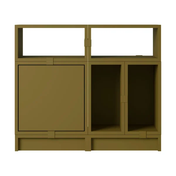 Muuto Système de rangement Stacked bureau configuration 5 Brown green