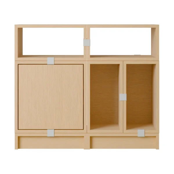 Muuto Système de rangement Stacked bureau configuration 5 Chêne